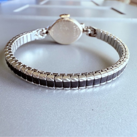 Vintage Lady Hamilton 14k White Gold Diamond 17 Jewels Watch Barn Yard F… - Picture 6 of 13